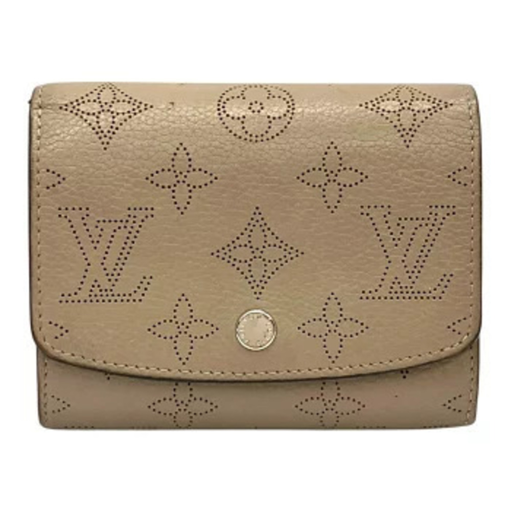 LOUIS VUITTON Mahina Portefeuille Iris Compact Monogram Leather Bi fold Wallet